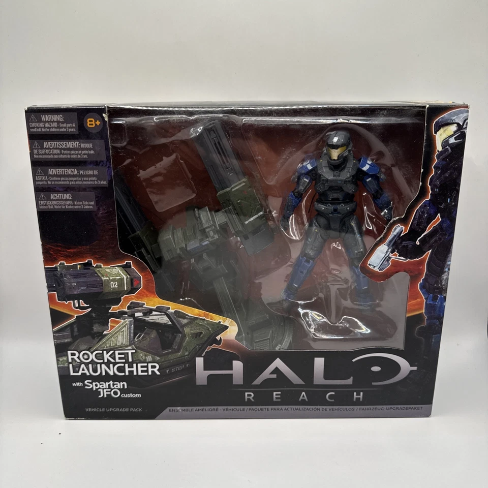 Halo Reach Rocket Launcher With Spartan JFO Figure Set 2011 McFarlane Toys
