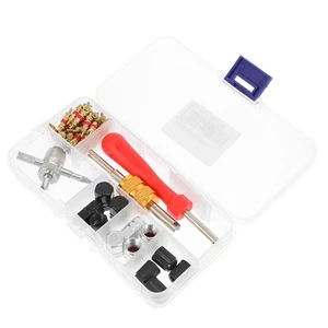 1 Set Wrench Driver Kit Car Valves Caps Motorcycle Bike Tire Remover Tools Kit - Picture 1 of 12