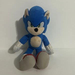 Sonic the Hedgehog 2 Movie 9" Sonic Soft Plush Toy Jakks Pacific - Picture 1 of 11