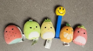 Menge 5 Squishville Obst Squishmallows Mini Stofftier Plüschtier 2 Zoll Spielzeug - Bild 1 von 4