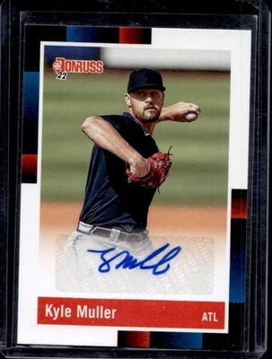 2022 Donruss Kyle Muller Retro 1988 Signatures Auto RC #R88S-KM Braves - Image 1 of 2