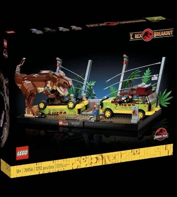 LEGO Jurassic World: T. rex Breakout (76956), new open box, sealed bags New Jp - Image 1 of 4