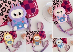 Labufu Cute Crossbody Silicon Coin Bag for Women Kids Fashion Travel Accessories - Picture 1 of 13