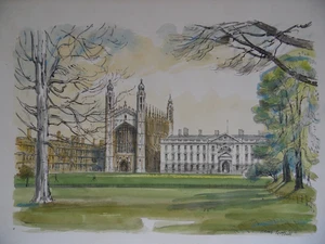 Kings College Cambridge Harry Toothill Original with Gallery Provenance - Picture 1 of 6