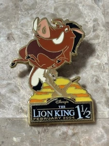 WDW Timon & Pumbaa Lion King 1/2 February 2004 Annual Passholder Pin LE 2000 - Picture 1 of 2