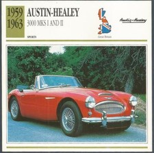 EDITO-SERVICE S A 1991 CLASSIC CARS-1959-1963-AUSTIN-HEALEY 3000 MKSI AND ll