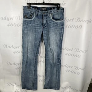 Affliction Jeans Men's Blue Premium Cooper Distressed Denim  Size 32 Long - Picture 1 of 8