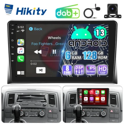 DAB+ 8Core 6+128GB CarPlay Android 15 Radio GPS Für VW T5 Transporter Multivan - Bild 1 von 4
