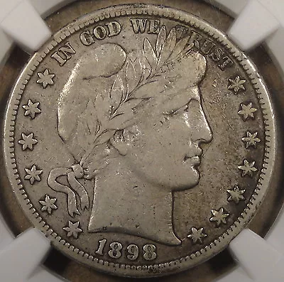 1898-O Barber Half Dollar 50c NGC Certified VF20 - Image 1 of 4