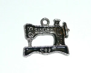 Dije de metal para pulsera máquina de coser Singer - dije de máquina de coser vintage de 1 - Imagen 1 de 5