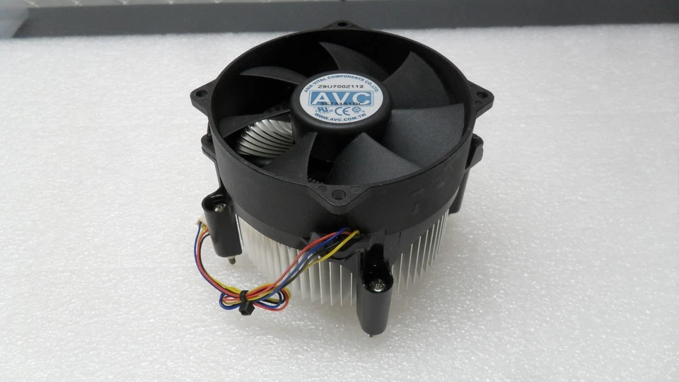 AVC  round frame supports CPU Fan and Heatsink  ball bearing 4pin DA09025B12U - Image 1 of 4