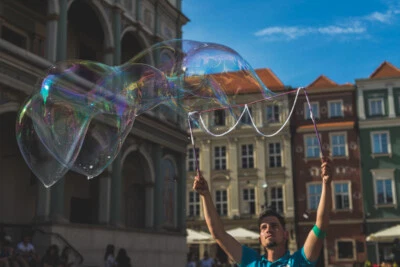 Seifenblasen, RIESEN-SEIFENBLASEN fur 5 liter Flüssigkeit Zauberpulver Bubbles - Bild 1 von 4