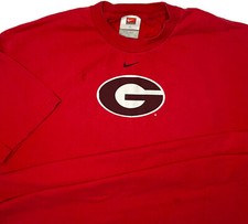 Vintage Nike Georgia Bulldogs T-Shirt Graphic Center Swoosh Crew 90s Men Sz XL