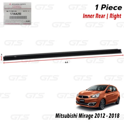 Rear Rh Inner Weatherstrip Door Belt For Mitsubishi Mirage Space Star 2012 2018 - Image 1 of 4