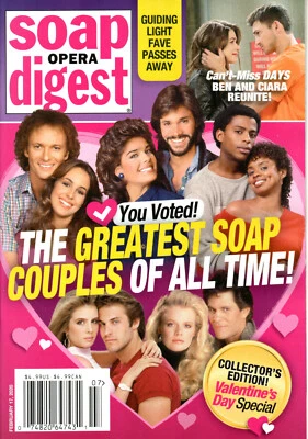 SOAP OPERA DIGEST Magazine February 17 2020 Greatest Soap Couples of All Time! - Image 1 of 4