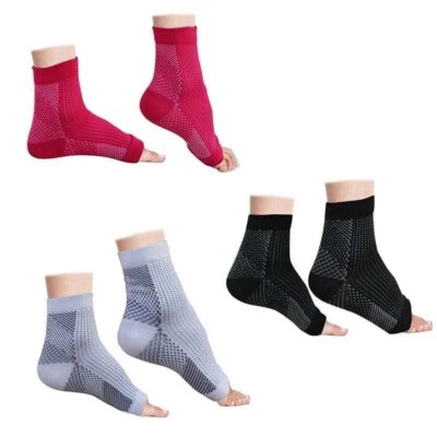 2 x Plantar Fasciitis Compression Socks Heel Foot Arch Pain Relief Support Pair - Image 1 of 4