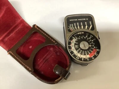 MEDIDOR DE LUZ VINTAGE SANGAMO WESTON MASTER IV S461-4 EN ESTUCHE DE CUERO ORIGINAL Foto 1 de 2