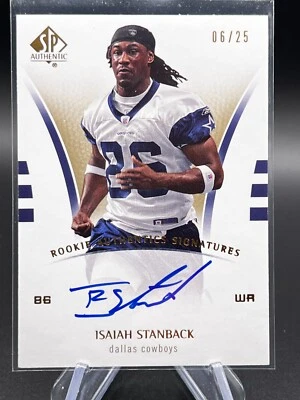 2007 SP Authentic Rookie Authentics Auto Isaiah Stanback /25 (AU, RC) - Image 1 of 3