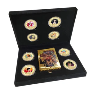 Anime UNA PIEZA 55 tarjetas laminadas en oro y 8 piezas monedas conmemorativas colección regalo - Imagen 1 de 14