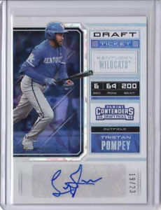 2018 Panini Contenders Draft Picks Ticket Auto Cracked Ice #55 Tristan Pompey/23 - Picture 1 of 1