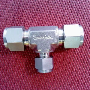 Swagelok® 1/2 x 1/2 x 3/8 Tubo OD Unión Reductora TEE Tamaño de Caída 316 SS-810-3-8-6 - Imagen 1 de 3
