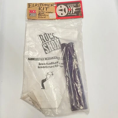 NOS Rock Shox Elastomer Bumper Kit Medium Replacement Set Purple New Sealed MTB - Image 1 of 2