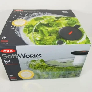 OXO Soft Works Salad Spinner - Large - 10 inch diameter BPA Free NEW Open Box - Picture 1 of 12