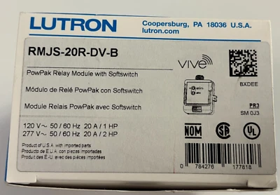 СОВЕРШЕННО новый Lutron RMJS-20R-DV-B Vive беспроводной затемнения PowPak модуль управления - Изображение 1 из 2