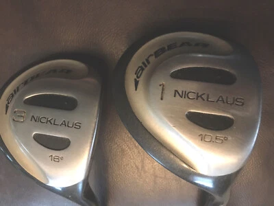 Nicklaus AirBear 1 Wood Driver 10.5° & 3 Wood 16* VAPOR Graphite shaft - Image 1 of 4