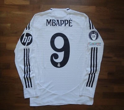 Authentic Real Madrid Long Sleeve Home Jersey 24/25 Mbappe IT5204 Original - Image 1 of 4