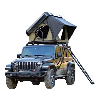 Tienda de campaña Naturnest rígida plegable en la azotea con escalera para camioneta Jeep SUV Foto 1 de 4
