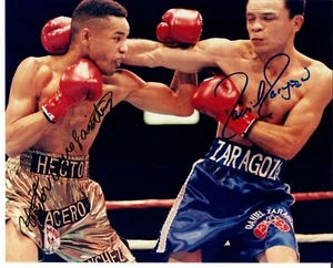 "Bantamweights”Daniel Zaragoza & Hector Acero-Sanchez Hand Signed 10X8 Photo COA - Picture 1 of 2