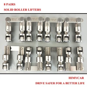 SBC CHEVY/GM 265-400 PRO RACER SOLID/MECHANICAL ROLLER LIFTERS VERTICAL LINK BAR - Picture 1 of 6