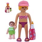 Playmobil figure woman with bikini and baby for beach