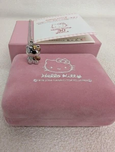 mint Hello kitty 30th anniversary Kawaii silver .925 & Diamond Necklace Genuine - Picture 1 of 11