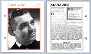 Clark Gable - 1930's Atlas Editions Movie Star Card - Picture 1 of 1