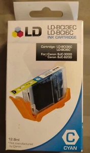 LD BC16C BC13EC Cyan Ink Cartridge for Canon BJC 3000, 8200 Sealed NIB - Picture 1 of 1