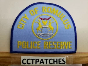 CITY OF ROMULUS, MICHIGAN POLICE RESERVE SHOULDER PATCH MI - Picture 1 of 2