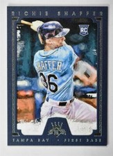 2016 Diamond Kings Framed Blue #152 Richie Shaffer /99 - NM-MT