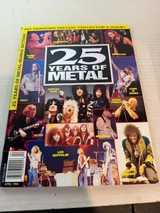 Hit Parader Magazine April 1994 - 25 Years Of Metal Ozzy, Metallica, Kiss, AC/DC - Picture 1 of 2