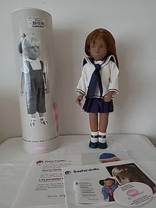 Marina 16" Sasha Doll Original Sailor Suit, Tube, Red Hair Gotz Germany RESTRUNG - Picture 1 of 15