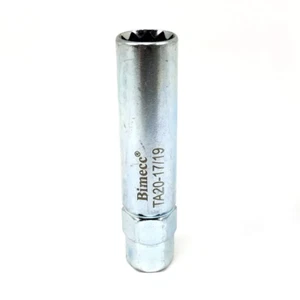 TA20-17/19 10-Spline Lug Nut Tool Key, Passenger W/ 17Mm & 19Mm Hex Drive, Steel - Picture 1 of 3