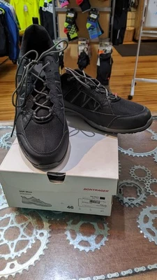 Bontrager Men's SSR cycling shoes, 46/13, black, 2 hole pattern, new in the box! - Image 1 of 4