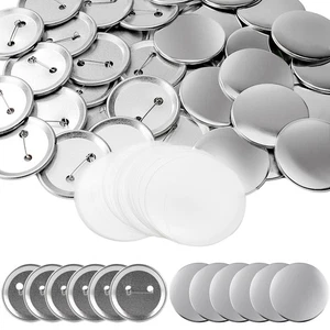 200 Sets Bulk Pin Button Blanks DIY Maker Supply for Halloween Craft Resale - Picture 1 of 16