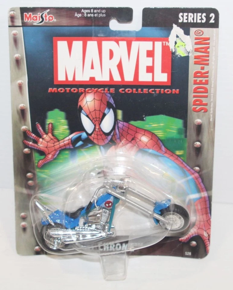 2004 Maisto Marvel Spider-man Motorcycle Collection Buff N Low Series 3