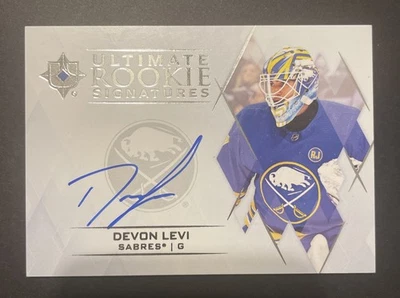 Devon Levi 2023-24 Upper Deck Ultimate Collection Rookie Signatures AUTO RC - Image 1 of 2