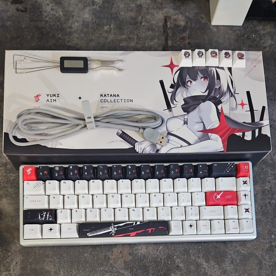 YUKI AIM Polar 65 KATANA Collection Polar 65 Gaming Keyboard w/Box Used Tested - Image 1 of 1