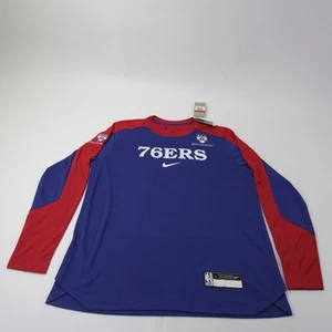Philadelphia 76ers Nike NBA Authentics Dri-Fit Long Sleeve Shirt Men's New - Picture 1 of 7