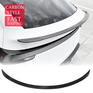 For 2025+ Tesla Model Y Juniper Carbon Black Rear Door Tail Trunk Spoiler Wing - Picture 1 of 10