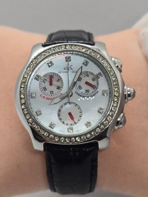 Adee Kaye La Marina Men's Women's Chronograph Mother Of Pearl Dial AK-143-1L - Image 1 of 4